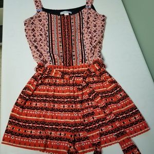 White House Black Market Tribal Sunset Romper H306